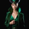(продажа) Fashion иллюстрация  “Модель в зелёном” (2048 х 3072, 3.67 мб)